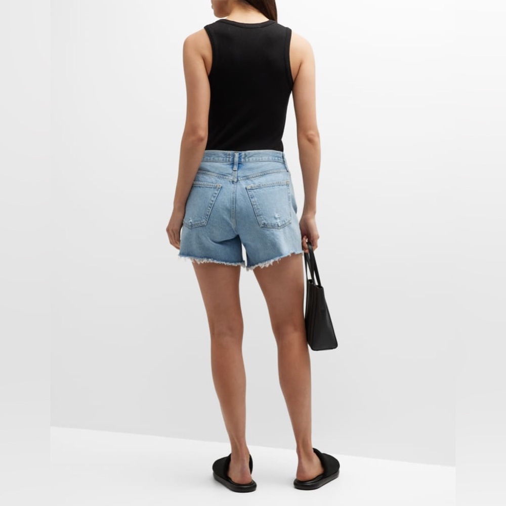 AGOLDE Poppy Scoop Neck Tank Top Black Size L excellent condition Neiman Marcus - Picture 9 of 14